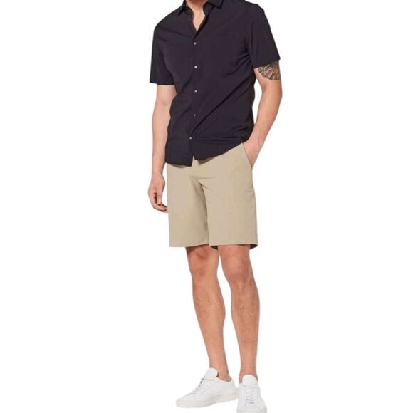 LULULEMON ATHLETICA Commission Short Slim "Warpstreme 9' In Tofino Sand Size 34 - Picture 1 of 6
